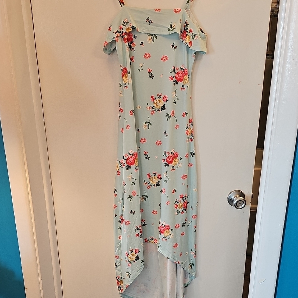 Floral High Low Dress